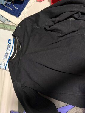Nike Dri-FIT Men’s Black Long Sleeve Athletic Shirt Size M Training Gym